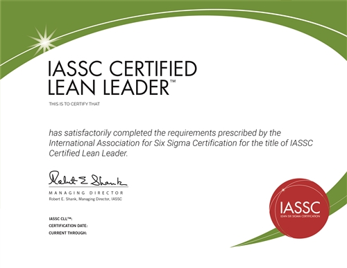 Lean Leader On-Demand Web-Based Certification Exam Voucher | IASSC